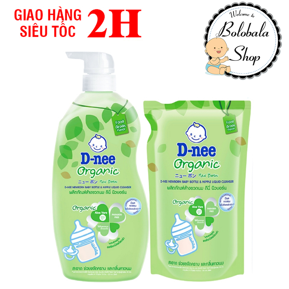 [HCM]Nước rửa bình Dnee chai 600ml/ túi 550ml