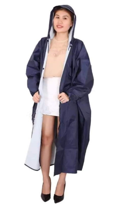 [HCM]Áo mưa dây khoá kéo vẩy cá cao cấp (Áo mưa măng tô)