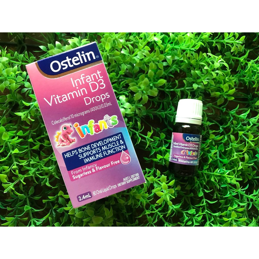 Vitamin D3 Ostelin Infant dạng giọt của Úc 2.4ml