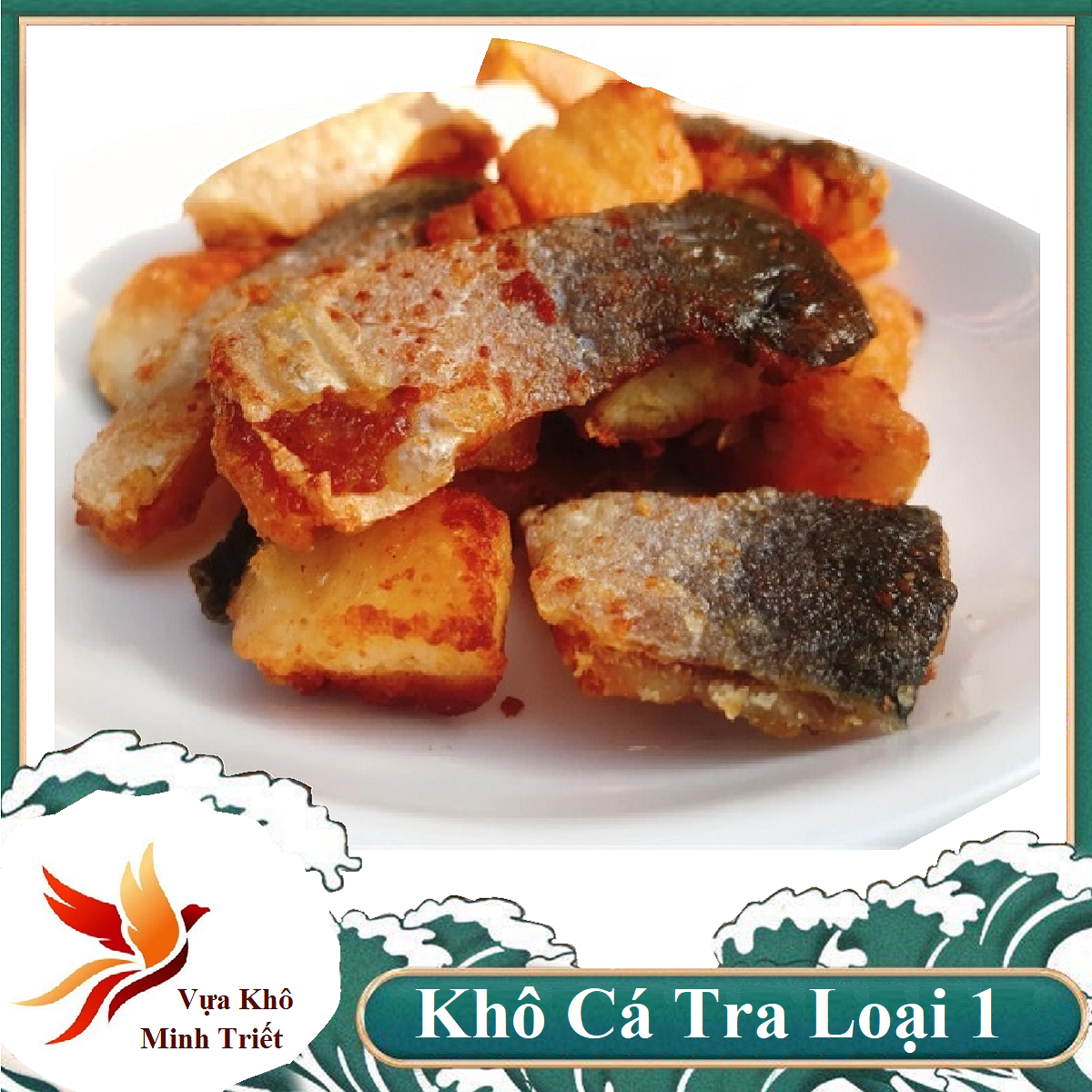 1 kg khô cá tra phồng đặc sản minh triết miền tây, ngon mềm ,không mặn, không khô cứng.