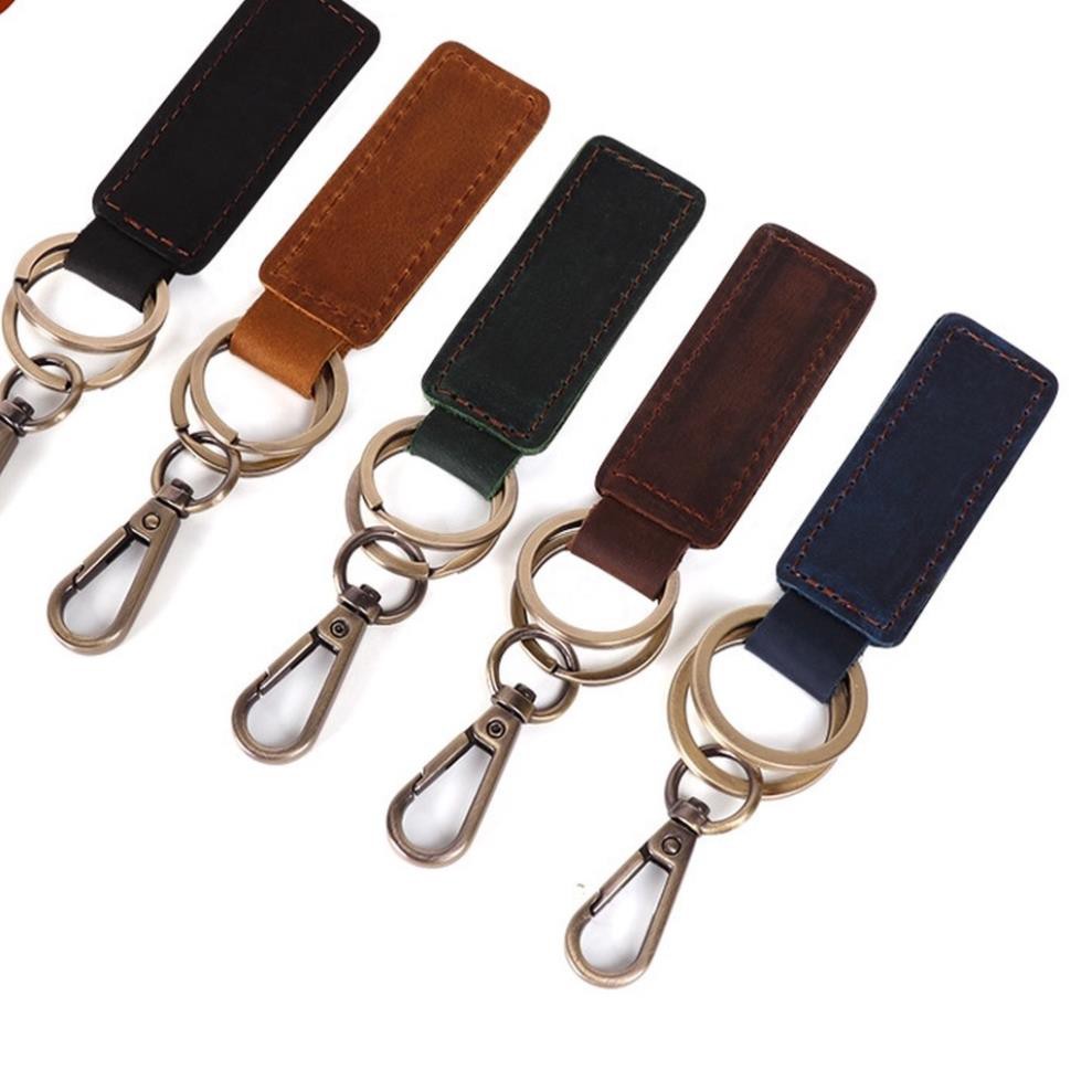 !!!Móc chìa Khoá Da Bò Thật - Handmade 100% - Khoá Đồng _DN5022
