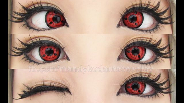 Kính Áp Tròng Lens Sharingan Cosplay
