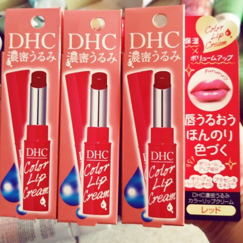 Son Dưỡng Môi DHC Color Lip Cream Màu Đỏ