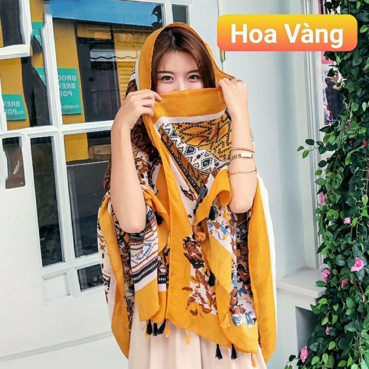Khăn choàng tạo kiểu, khăn choàng đi biển