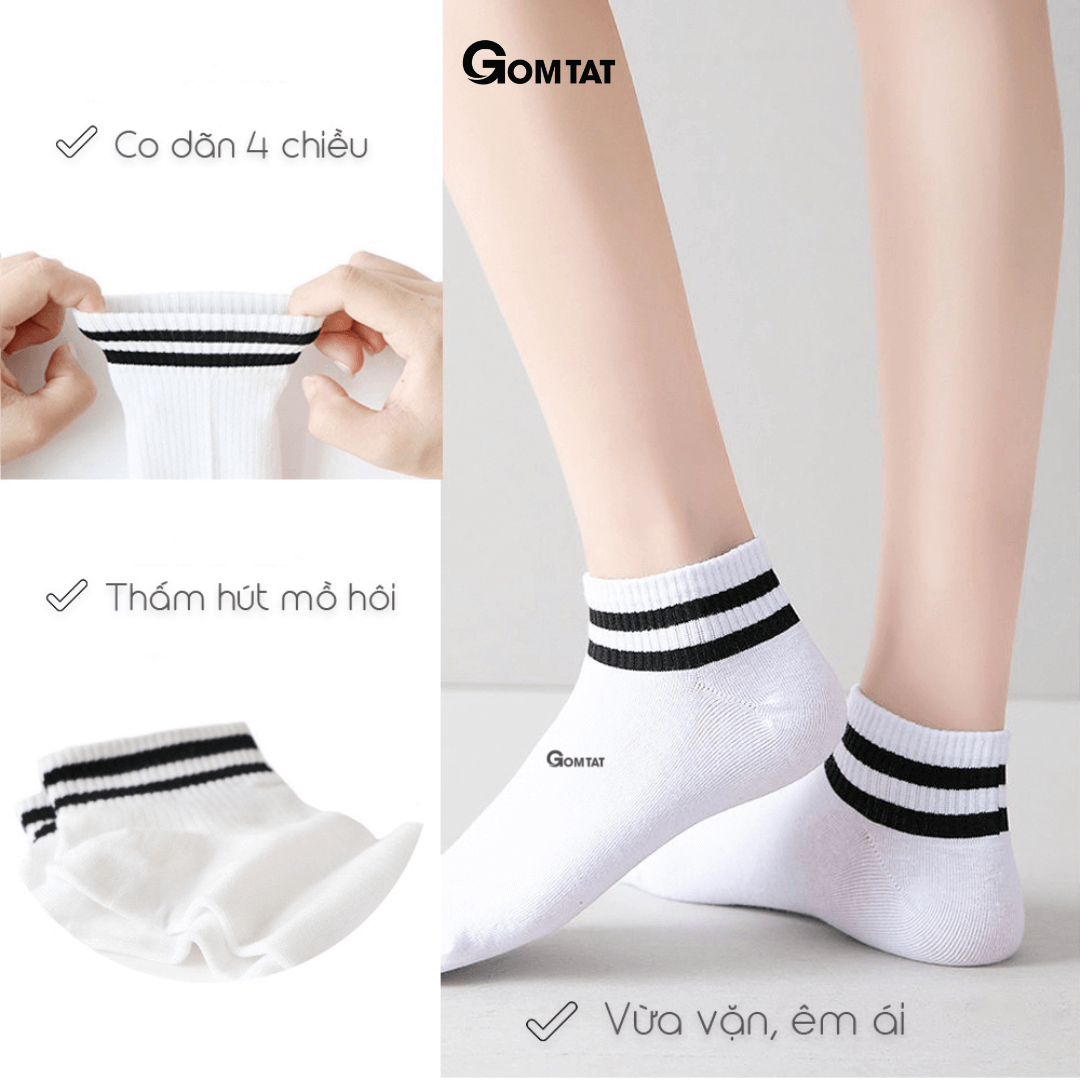 Tất cổ cao nam nữ thể thao phong cách Hàn Quốc