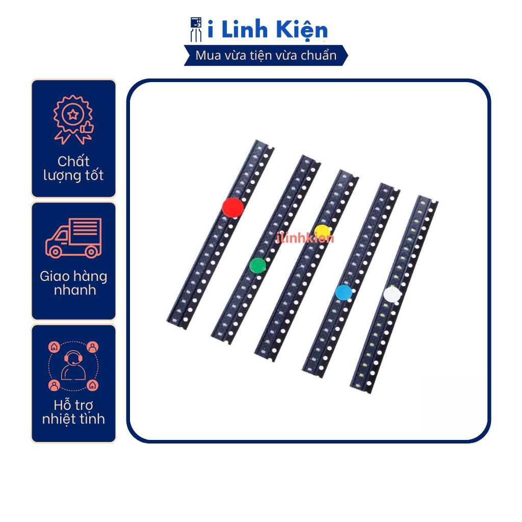LED dán 1206 đủ các màu 10 chiếc