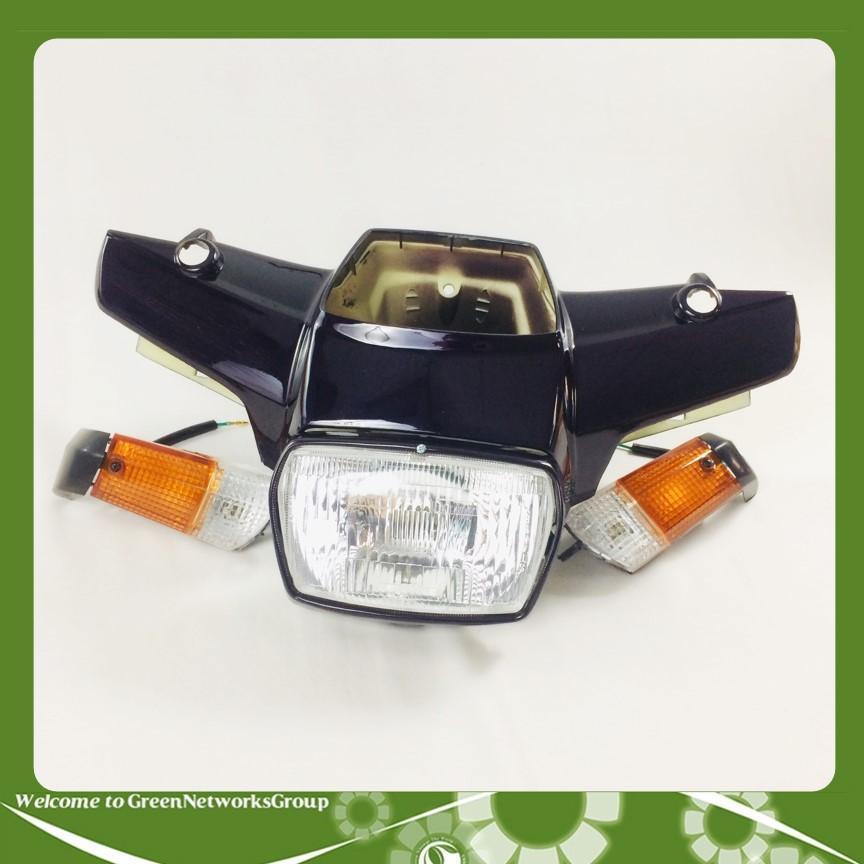 Bộ đầu đèn xe Dream đầu bằng có xi nhan 2 bên Greennetworks