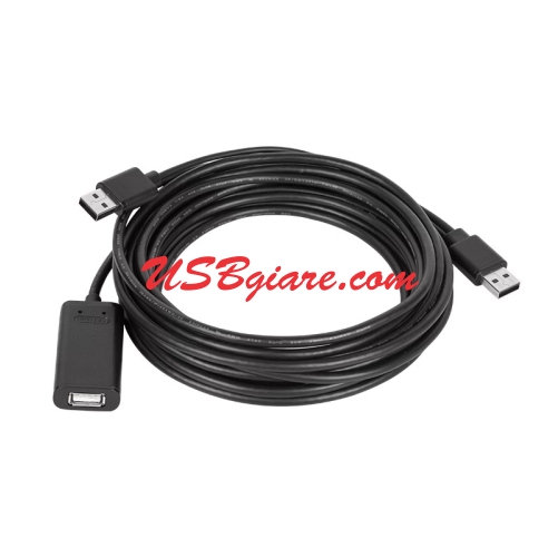 CÁP USB NỐI DÀI 10M CÓ NGUỒN PHỤ CỔNG USB UNITEK Y-278