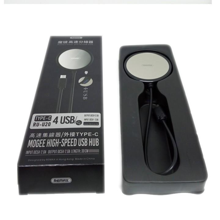 [HCM]Hub chuyển đổi USB Type C ra 4 cổng USB  Remax RU-U20