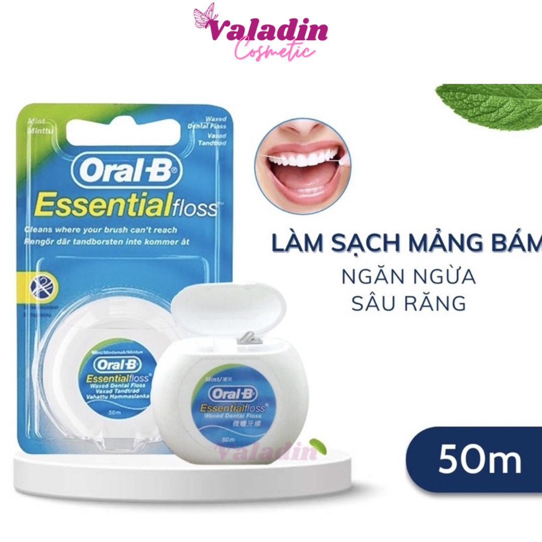 Flossing oralb 1 piece esential floss waxed dental floss 50m dental floss skein Dental dental