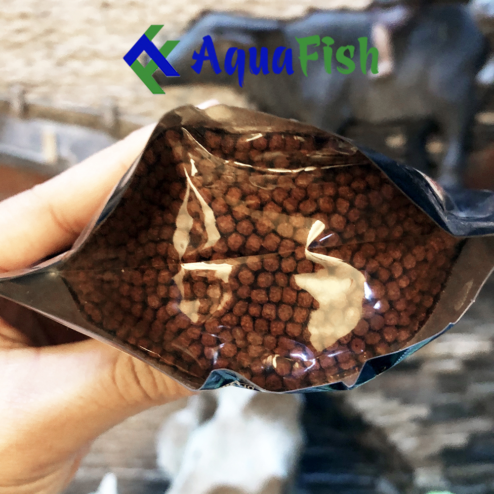 [HOÀN TIỀN 10%]Thức Ăn Cho Cá La Hán Okiko Platinum, Head Up, Quick túi 100gr