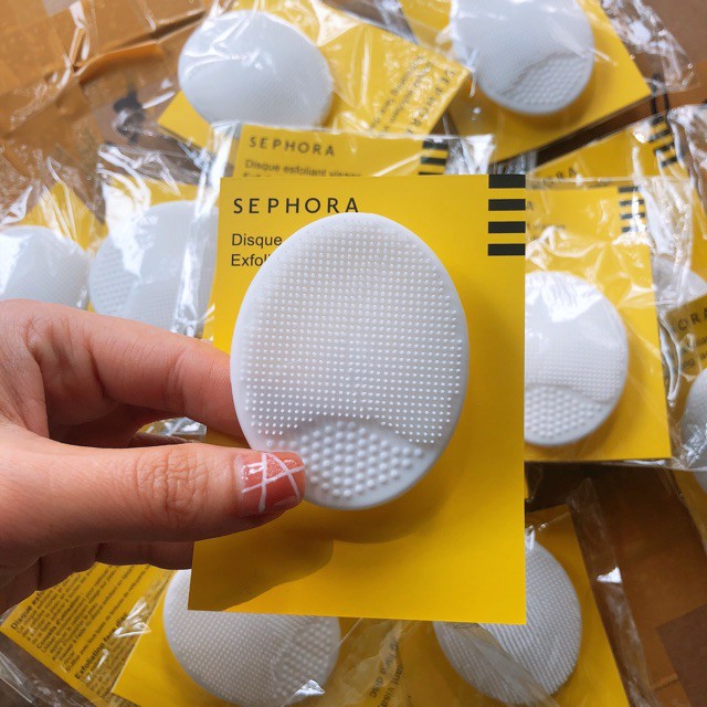 Miếng rửa mặt silicon Sephora (nội địa Pháp), Pad rửa mặt