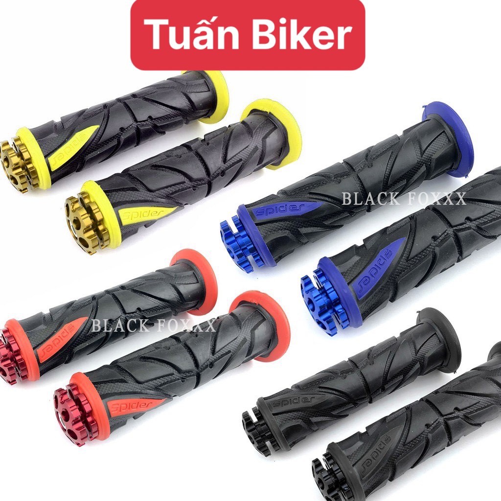 Tay nắm spider gắn xe máy có sẵn gù nhôm