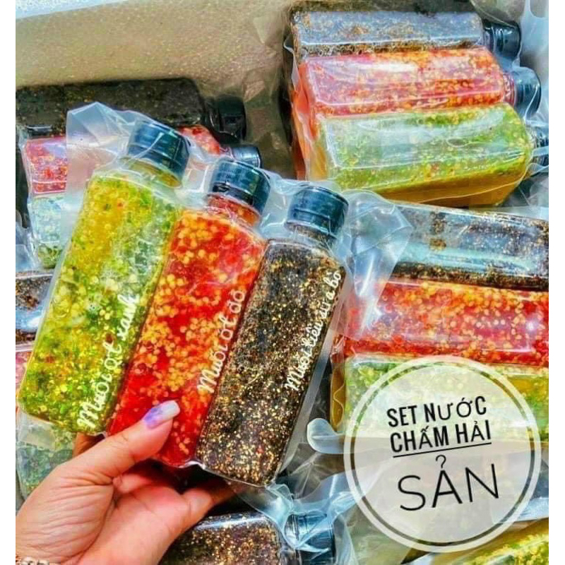 1KG 3 CHAI NƯỚC CHẤM HẢI SẢN 3 VỊ