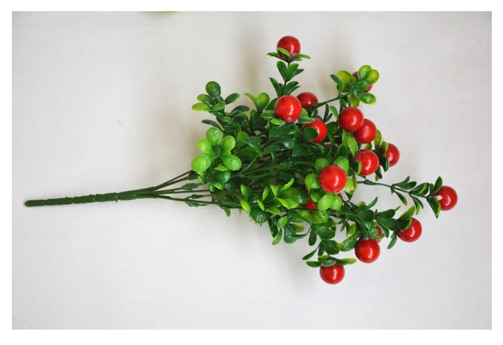 Cây giả/Chùm quả cherry đỏ, vàng