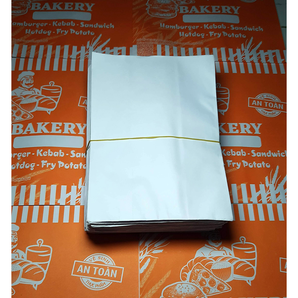 Túi giấy đựng Bánh Bao, Hamburger, Gà Rán 100 Cái