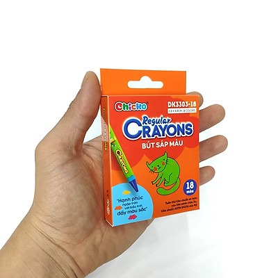 Bút Sáp Màu DUKA: Regular Crayons 18 - 24 Màu