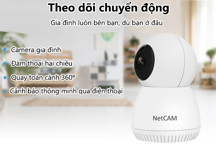 Camera IP wifi NetCAM NVC2.0 1080P - Hãng Phân Phối Chính Thức