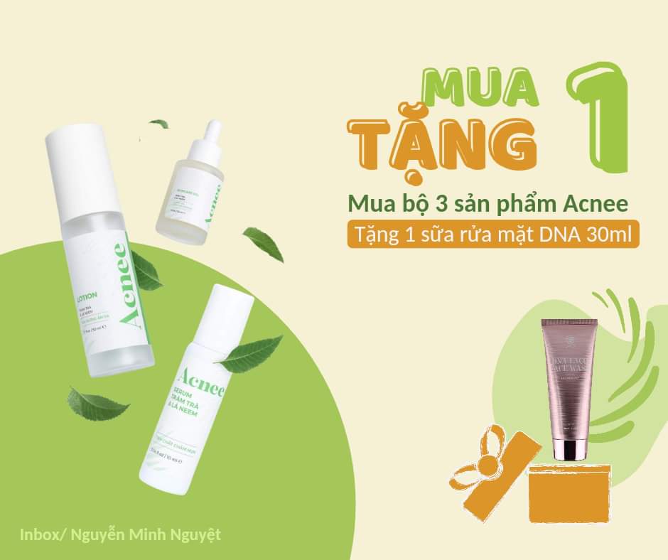 Combo chăm sóc da mụn acnee Laco