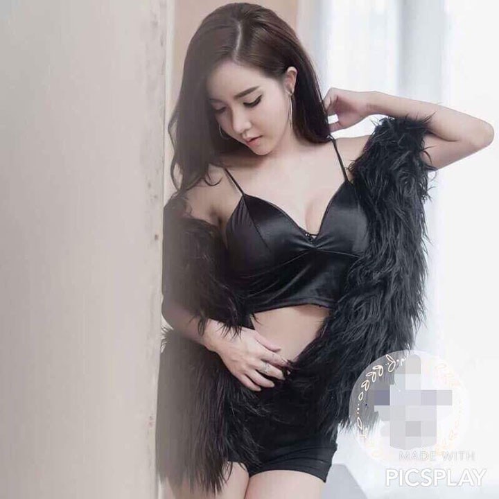 Áo Ngực, Áo Bra Croptop phi bóng có móc cài lưng