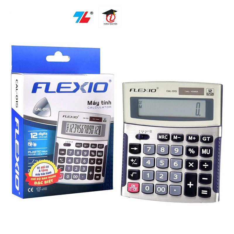 Máy tính 12 số Flexoffice FLEXIO CAL-01S (Thiên Long)