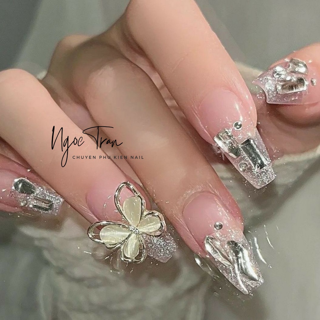 [Ảnh Thật] Charm Đá Cao Cấp Đính Móng 10A