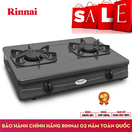 [Voucher 7% Max 800K] Rinnai Rv-360 Gmn Double Gas Stove (Black)[Today]
