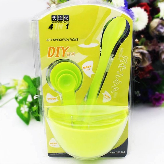 Bộ dụng cụ trộn đắp mặt nạ 4 in 1