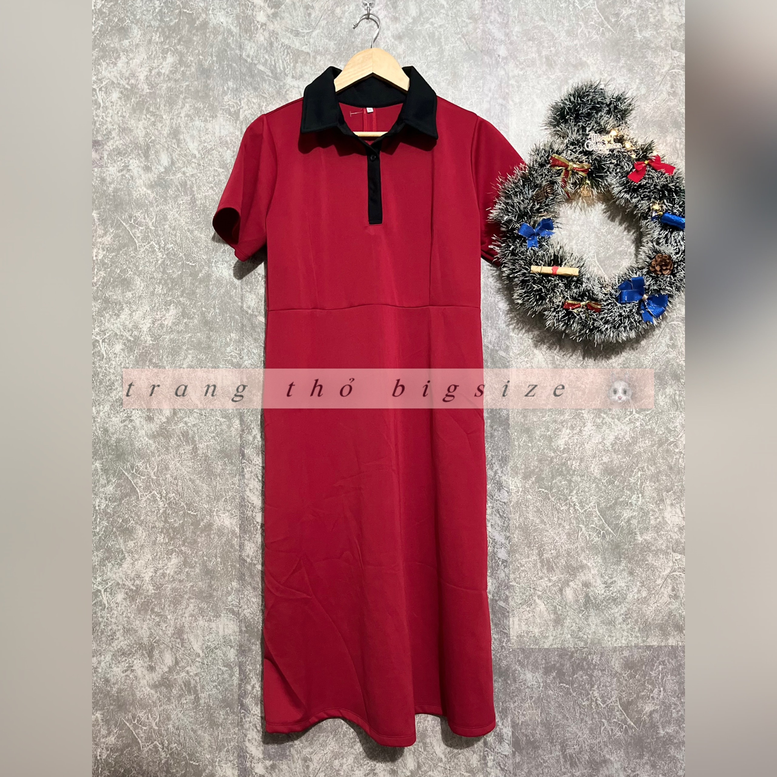 [TMINT BIGSIZE] Đầm Polo Xuông Dáng Dài Bigsize 65-90kg