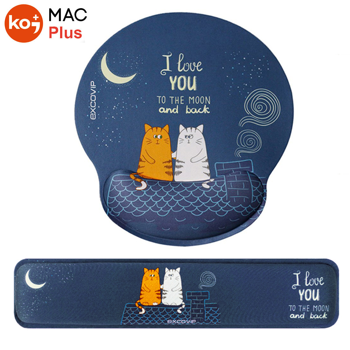 Miếng Lót Chuột Có Đệm Kê Tay Hình Mèo Cute Pad Mouse Silicon 3D ( Bàn Di Dùng cho Máy Tính PC Laptop Macbook Cao Cấp giảm chống mỏi cổ tay EXCOVIP Anime Vải Cực Êm Chơi Game Làm Việc Văn Phòng