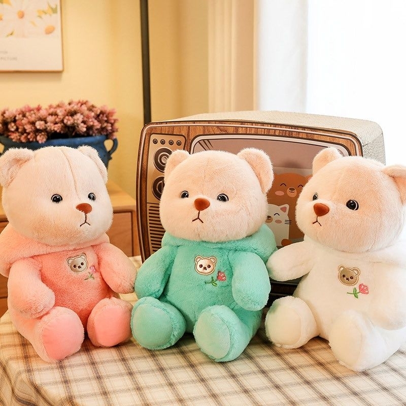 Gấu nhồi bông mặc áo đáng yêu 25cm
