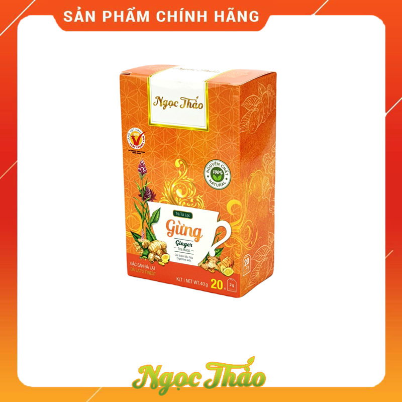 Trà gừng 20 túi lọc Ngọc Thảo
