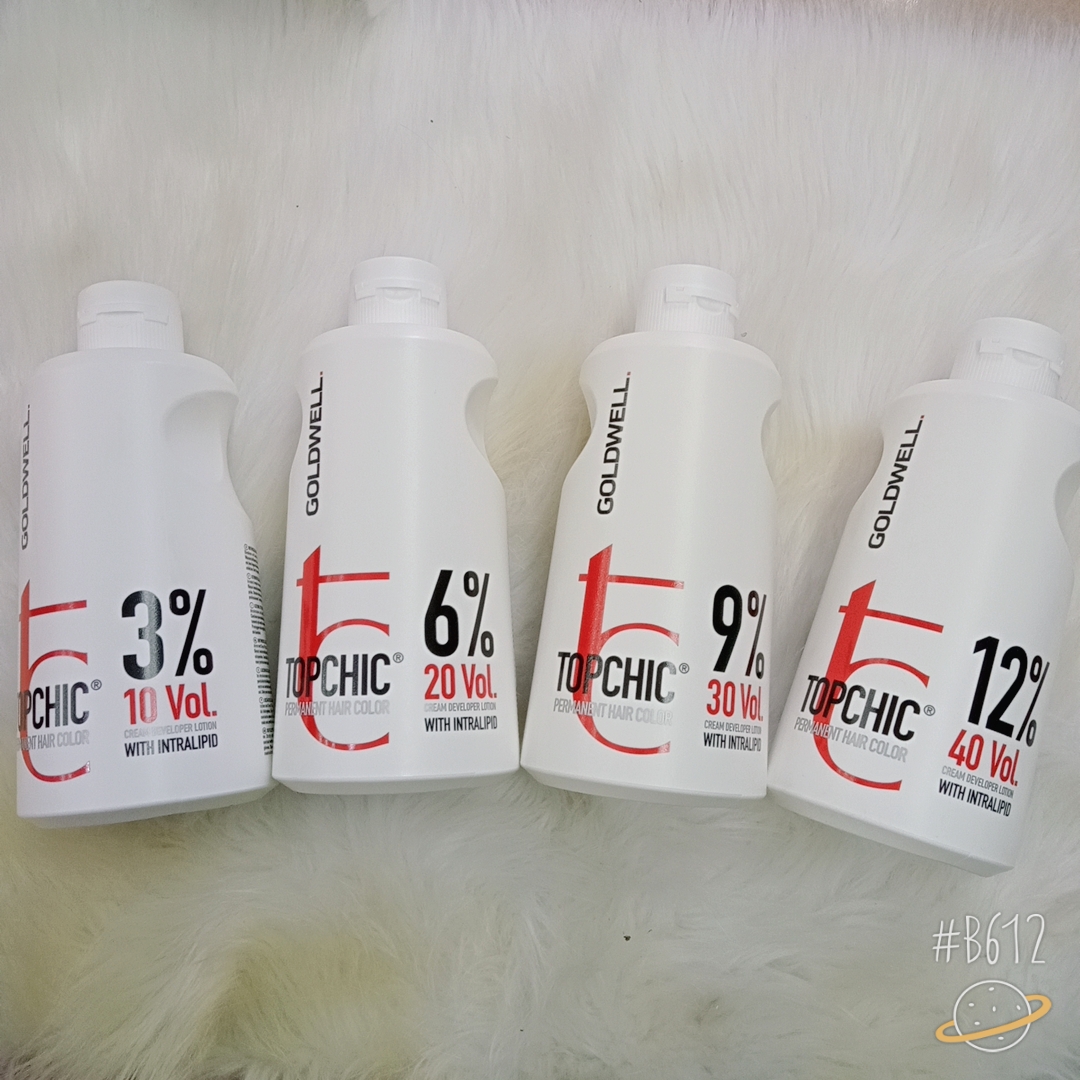 Dung môi pha màu nhuộm Oxy Goldwell Topchic (3%, 6%, 9%, 12% ) 1000ml