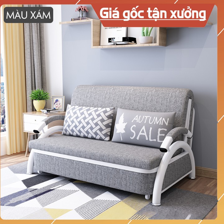 [Trả góp 0%] Giường Sofa thông minh, ghế sofa thông minh đa năng, Ghế Sofa Giường thông minh đa năng Cao Cấp (KT R130  - 158cm x Dài 190cm) - Tặng kèm 2 gối