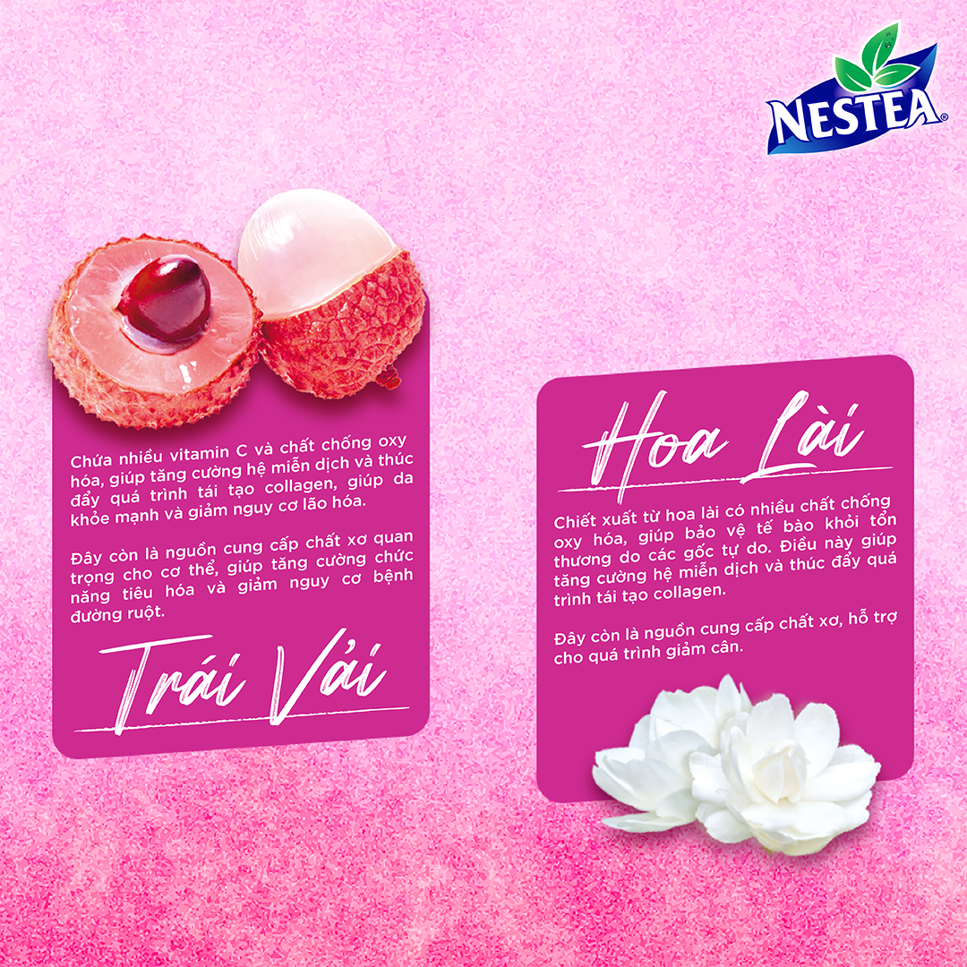[ƯU ĐÃI THÁNG 6] Trà NESTEA vị Vải & Hương Hoa Lài (1 gói x 1g)