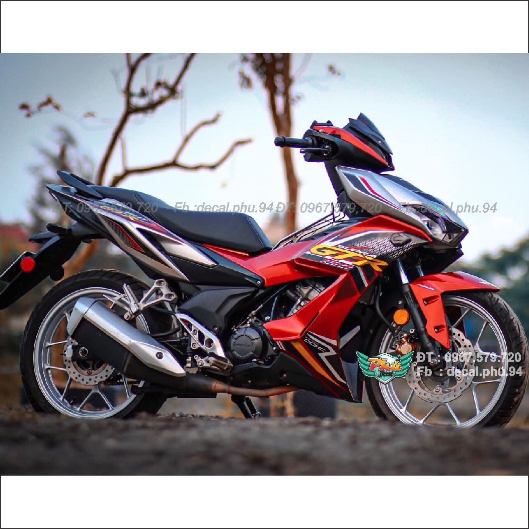 Tem rời Winner X GTR đỏ đen tổ ong (Y)