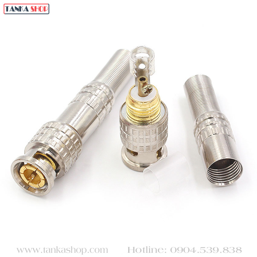 Jack BNC hàn nối chia cáp đồng trục cho camera
