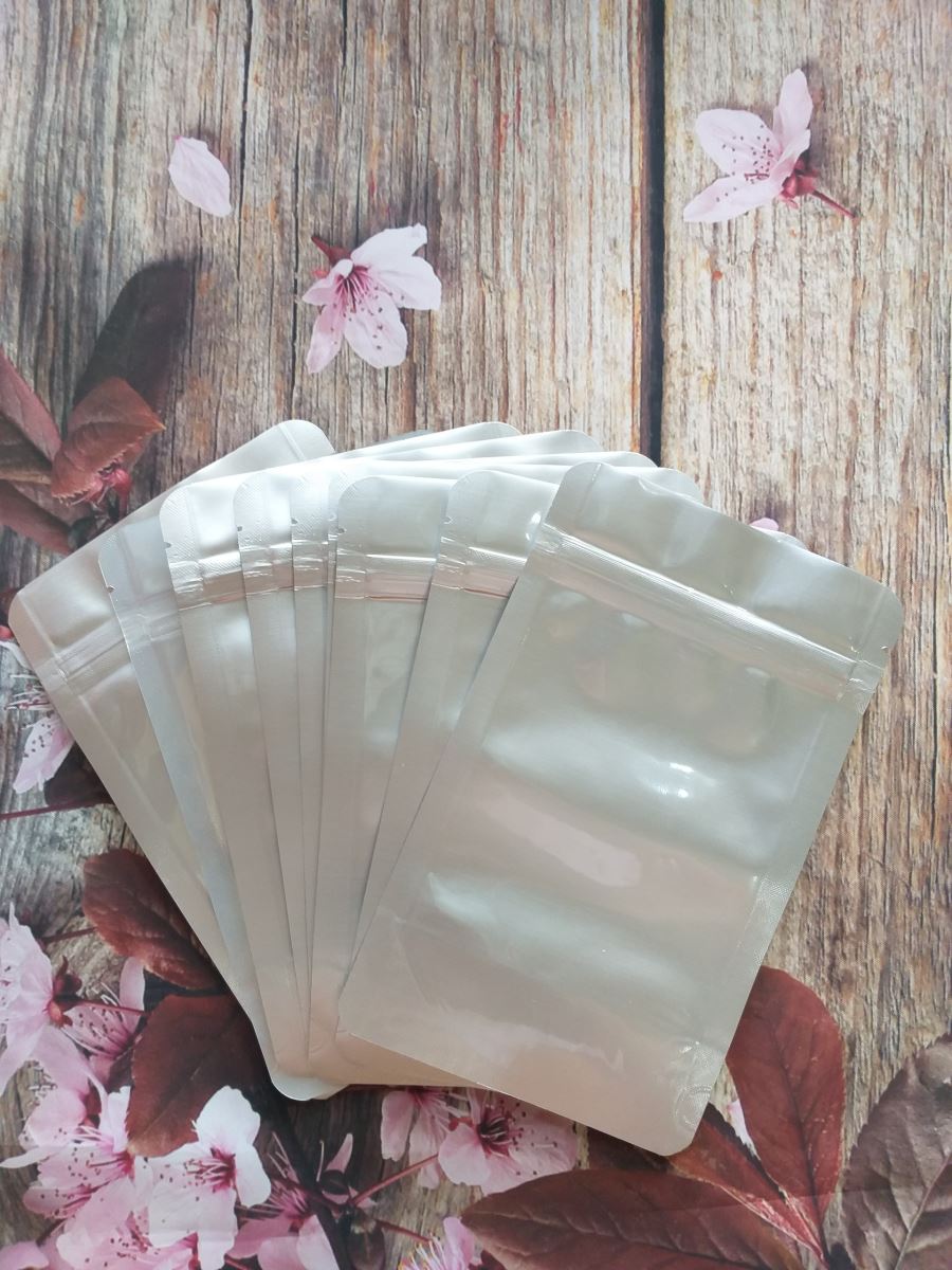 0.5 kg Túi zip bạc (loại đựng 100g-200g khô gà)