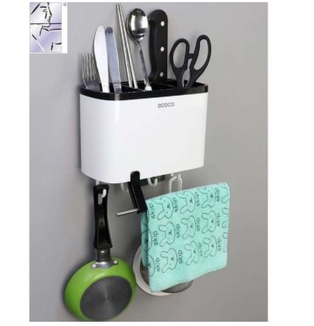 Kệ Đựng Dao, Đũa, Đồ Dùng Nhà Bếp Dán Tường Đa Năng ECOCO