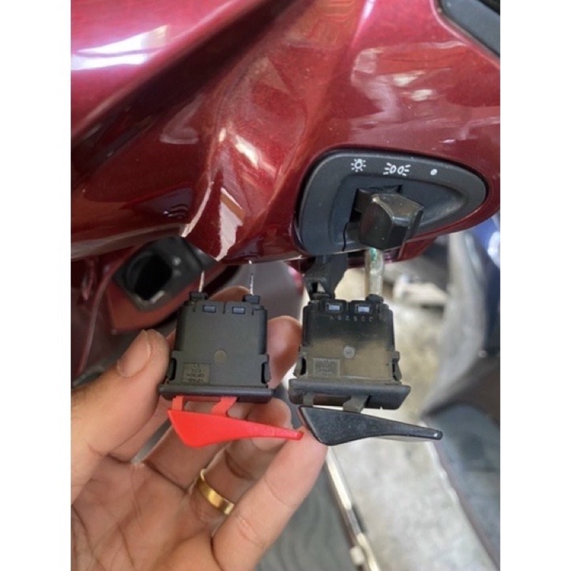 Nút đề đỏ smartkey sk smk honda vision 2019 2020 2021 2022 2023 / lead 2017 2018 2019 2022 2023 / air blade ab 2018 2019