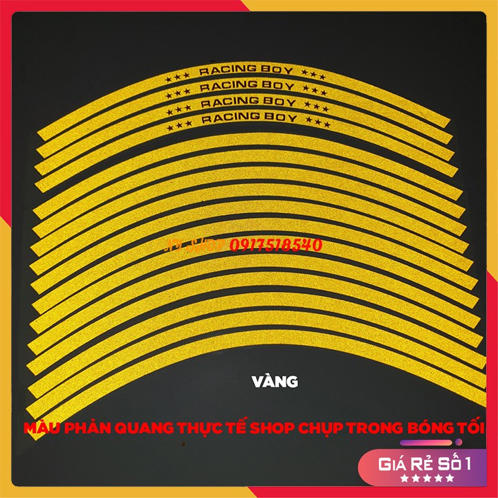 Tem ( Decal ) Dán Vành Phản Quang RCB
