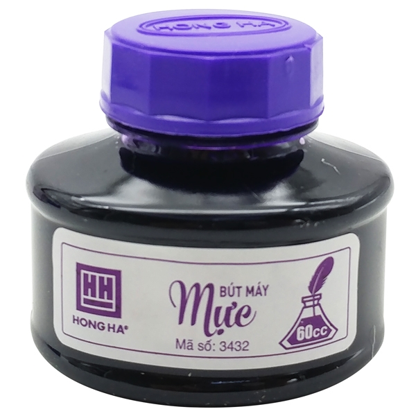 1 Lọ Mực Hồng Hà Xanh Đen Đỏ Tím