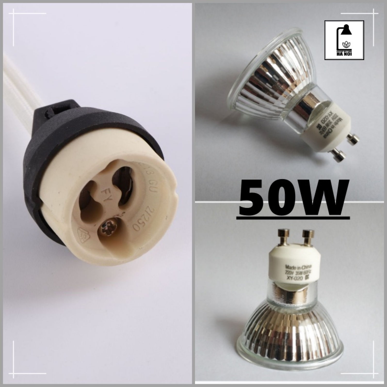 Bóng Đèn Đốt Nến Halogen GU10 MESMERIC  - Sử Dụng Cho Đèn Đốt Nến Thơm 50W