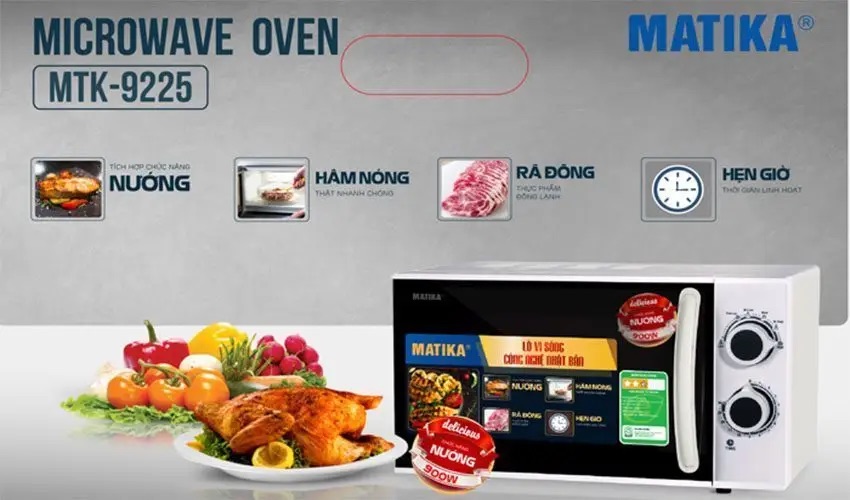[HCM]Lò vi sóng Matika 25 lít 9225