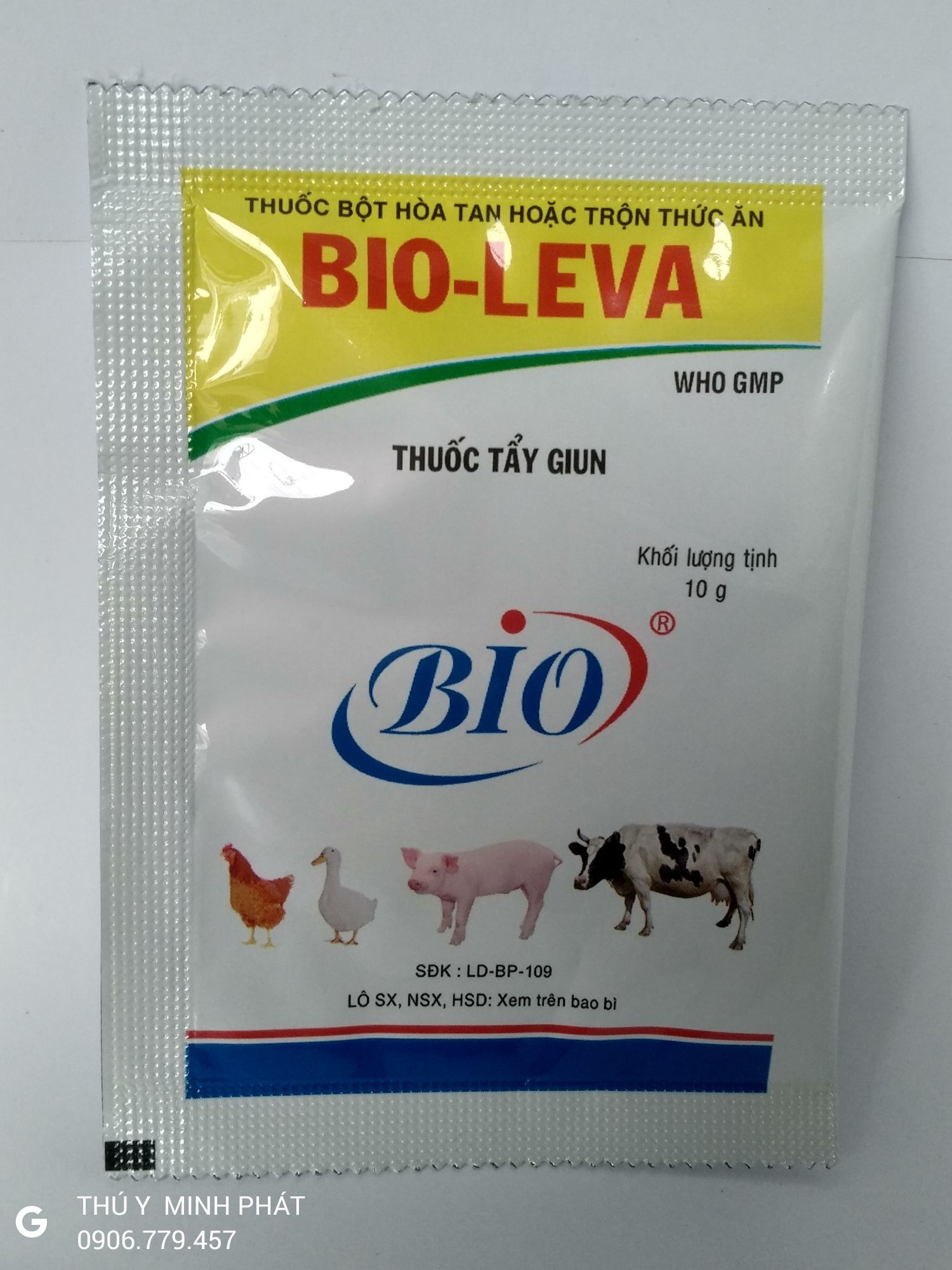 COMBO 04 Gói BIO LEVA XỖ LÃI gói 10g