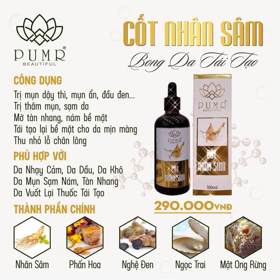 combo cốt nhân sâm + kem face