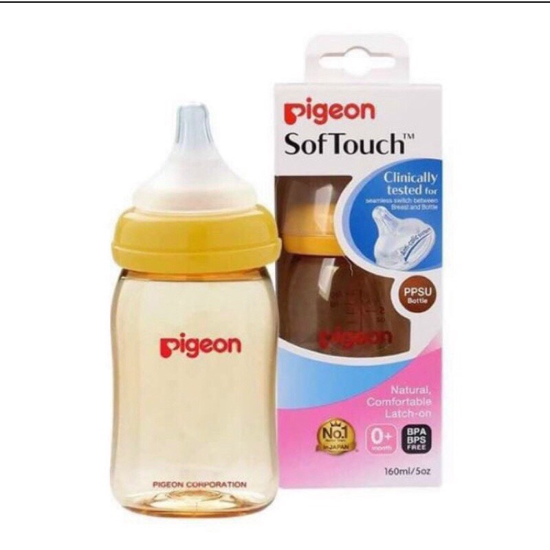 Bình sữa pigeon Softouch nhập khẩu 160ml/240ml cho bé