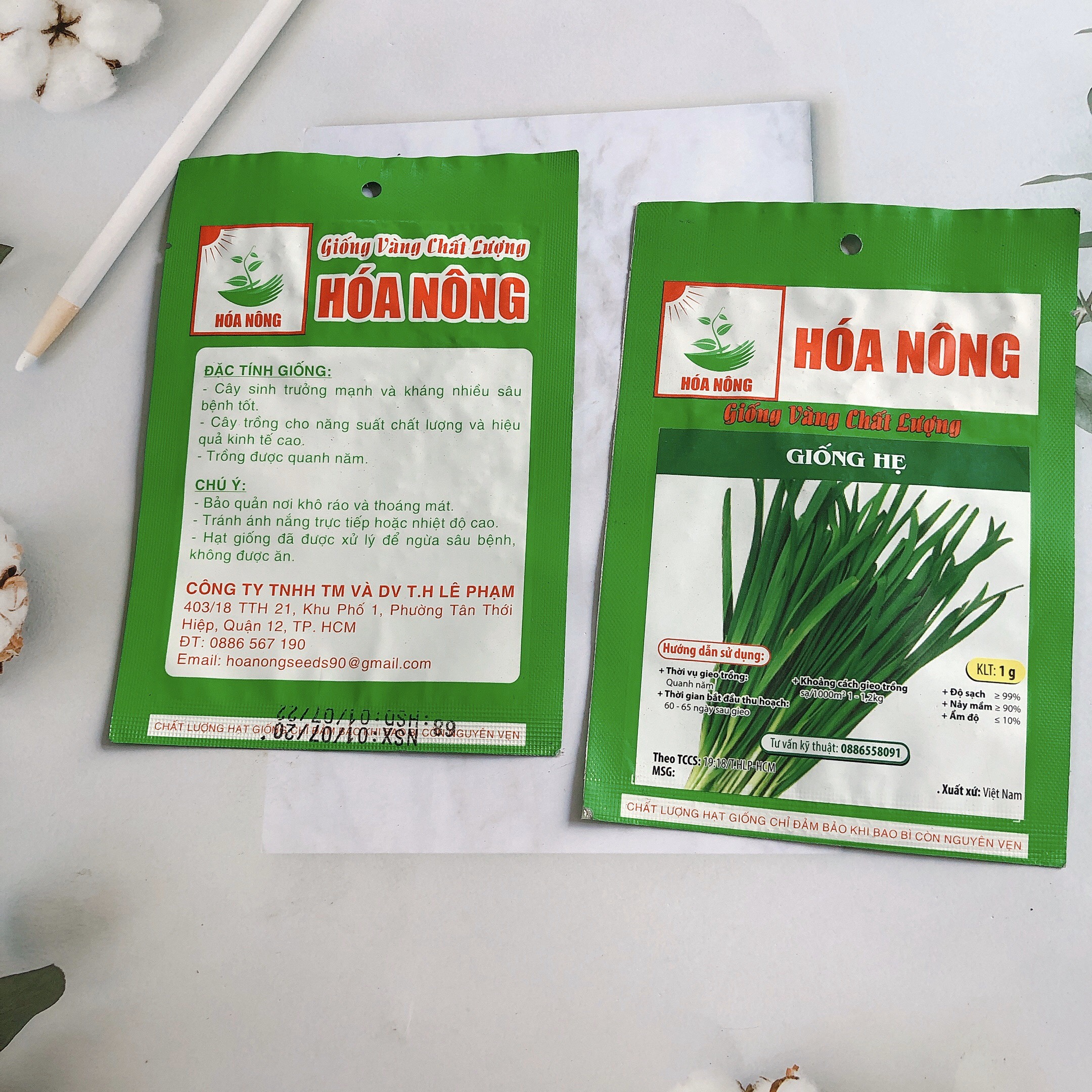 [HCM]Hạt giống hẹ lá HN gói 1gr