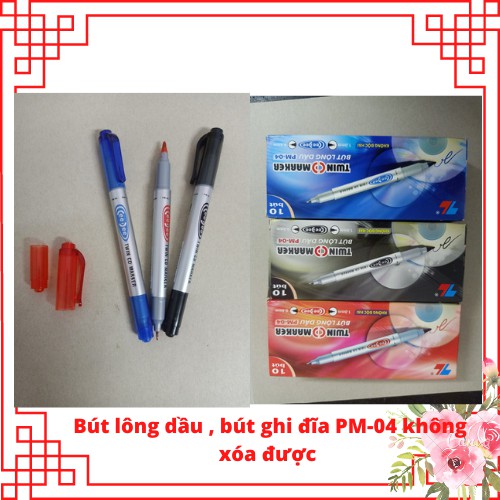Bút lông dầu ceedee pm-04 2 đầu