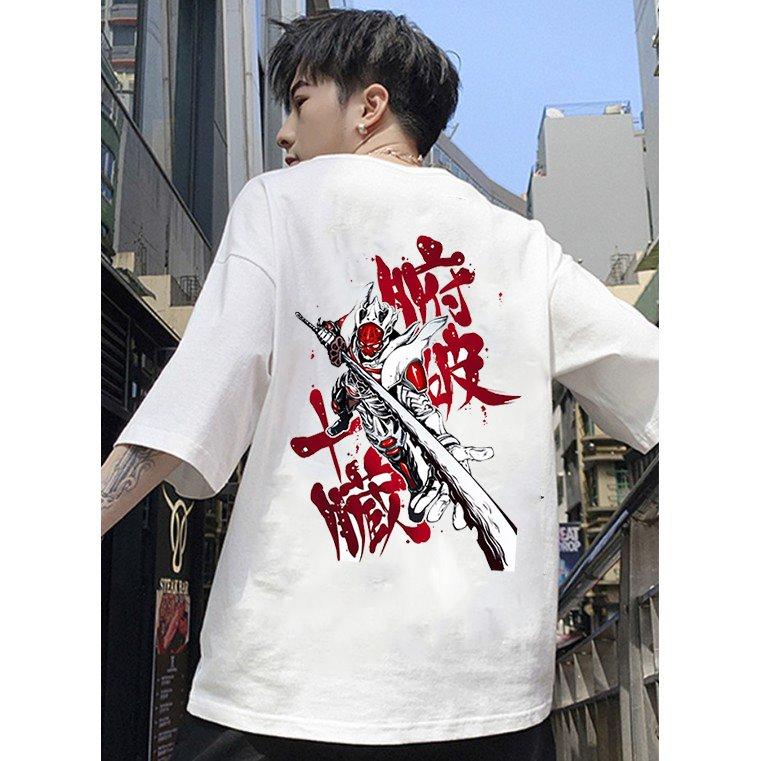 Áo thun form rộng tay lỡ Samurai thun form rộng vải dày mịn DEALT1806